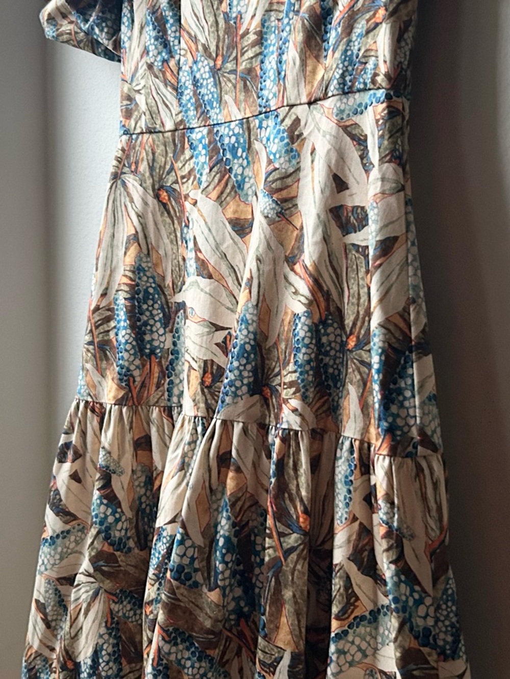 HUNTER BELL cassidy dress in Brown blue harvest Sz 4 - Picture 9 of 16